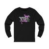 Everything Hurts Purple Fibro Butterfly Long Sleeve T-Shirt
