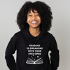 Reading is Dreaming Unisex Heavy Blend™ Hooded Sweatshirt