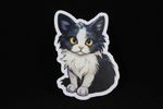 Kawaii Tuxedo Cat Sticker