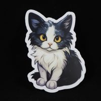 Kawaii Tuxedo Cat Sticker