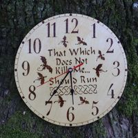 267 That Which Does Not Kill Me Should Run Flying Dragon Clock