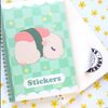 Sleepy Sushi Guinea Pig Reusable Sticker Album