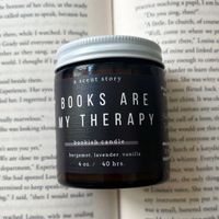 Books Are My Therapy Soy Candle