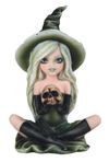 91973 Green Witch Girl with Skull 