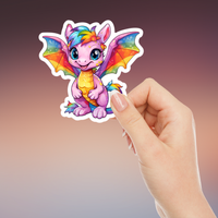 Starburst Dragon Sticker