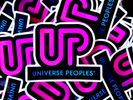 Black Universe Peoples Stickers