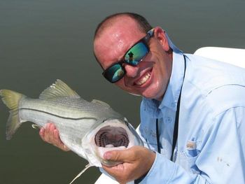 Troy with his snook in Homosassa, Florida on September 17th, 2011
