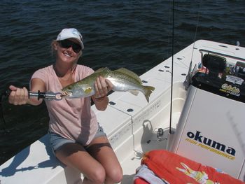 Another picture of the nice trout caught out of Horsehoe Beach
