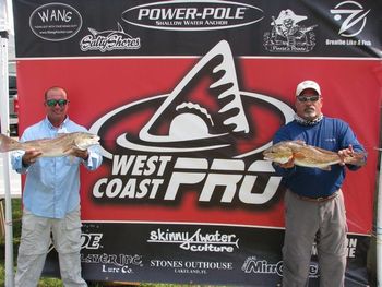 1st place finish for Capt. Mark Brady and Troy in the West Coast Pro Redfish series in Homosassa, Florida on September 17th, 2011
