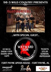 98-3 Wild Country Presents The Kentucky Headhunters With Special Guest Wayward Son