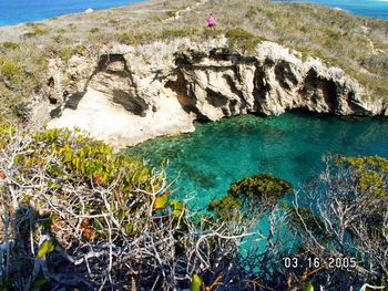 Blue Hole at Long Island Bahamas
