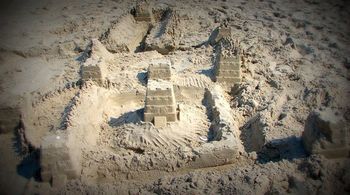 Our sand castle fortress in South Nagshead, NC
