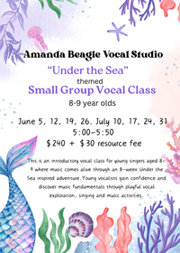 "Under the Sea" Themed Small Group Vocal Class