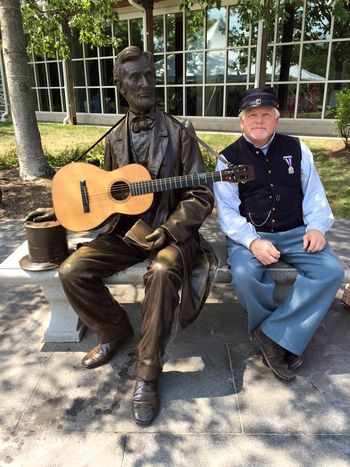 Steve and Abe at Gettysburg.
