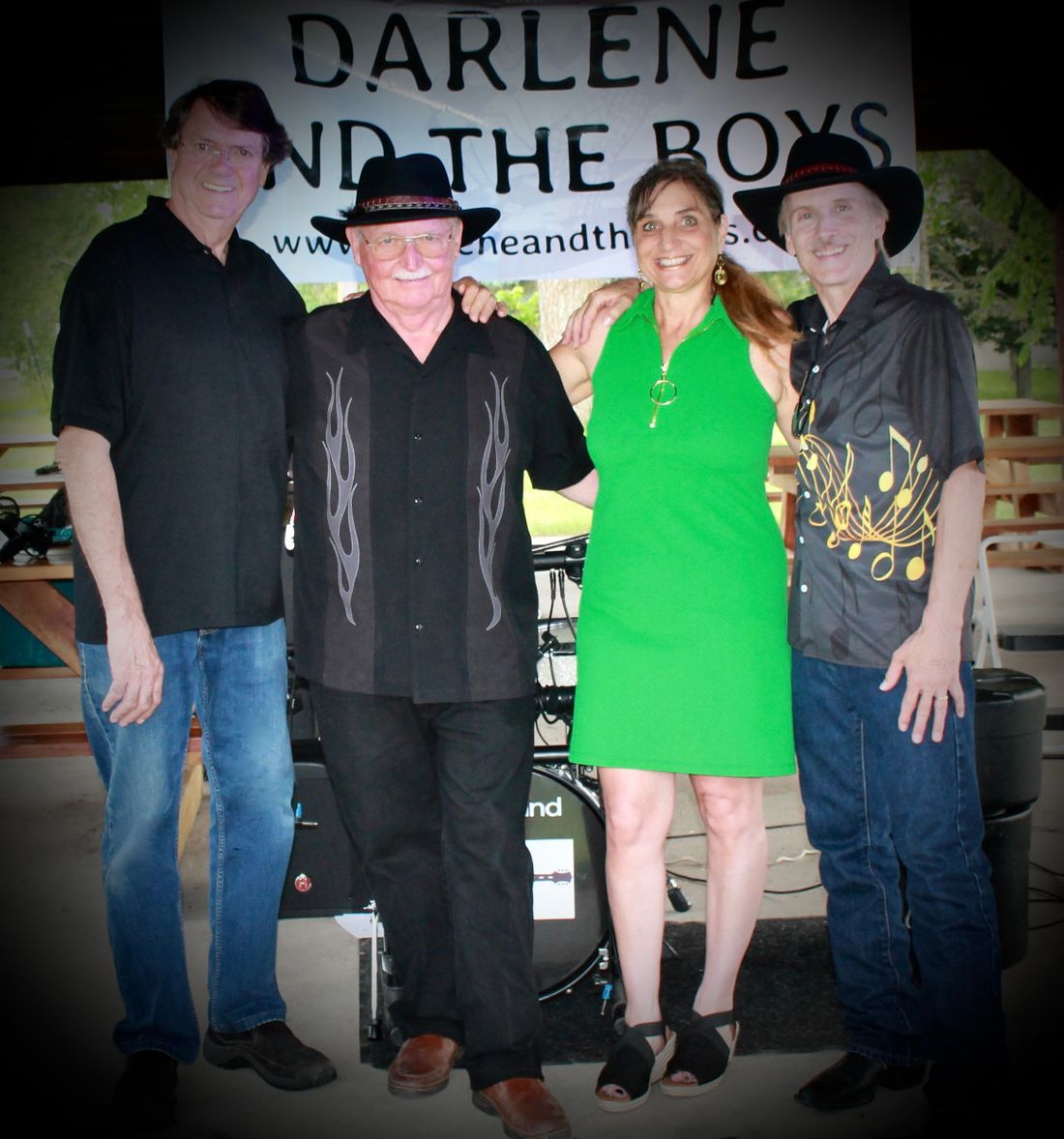 L-R: Jim Hanson; Mike Peterson; Darlene Nelson: Kenny Nelson
