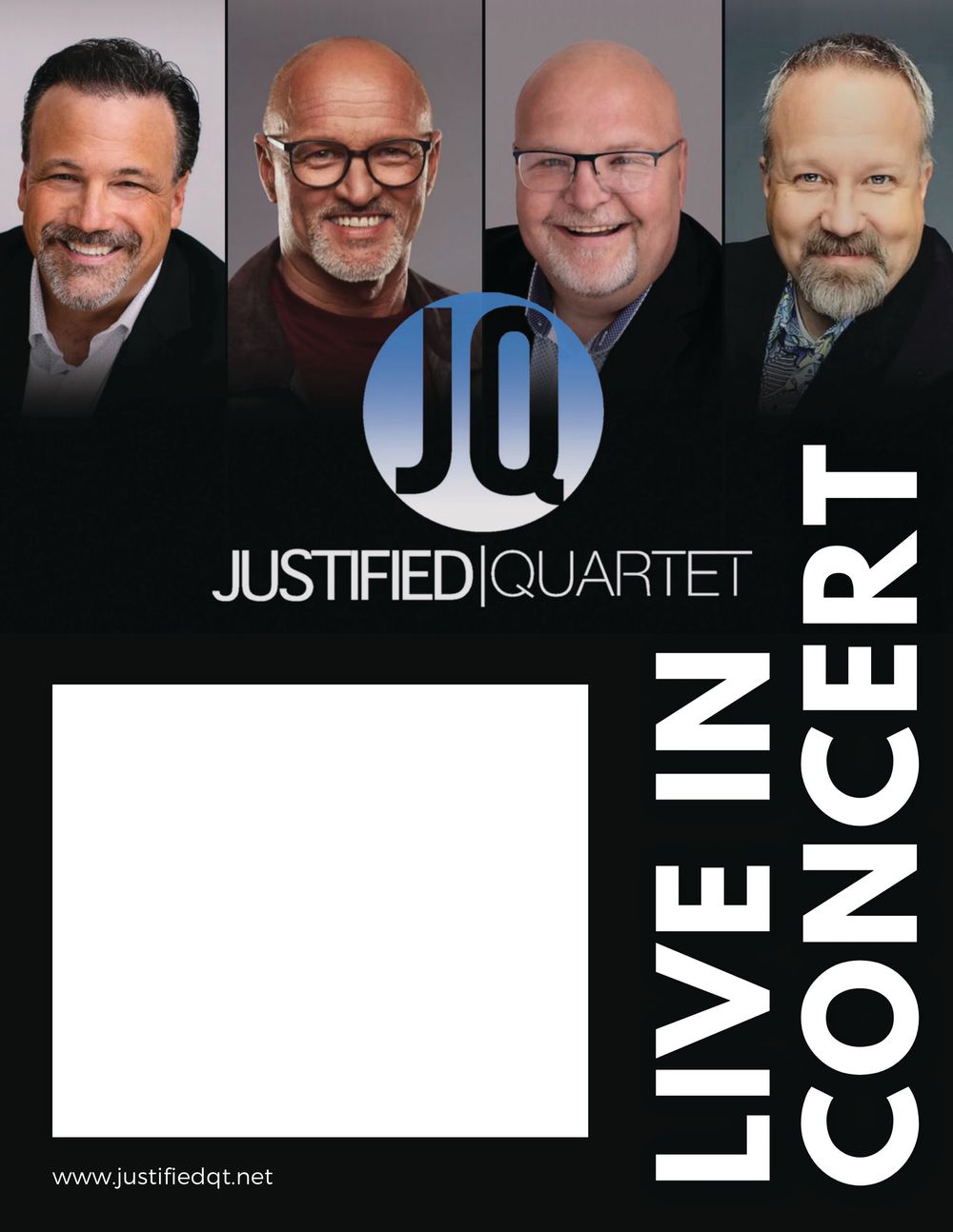 Justified Quartet Concert Poster