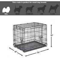 24” Midwest Homes Single & Double Door Dog Crate
{Click On Picture to Link to Our Amazon Store}