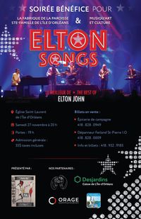 Elton Songs a Ile d'Orleans