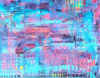 24"x30" Scattered Thoughts