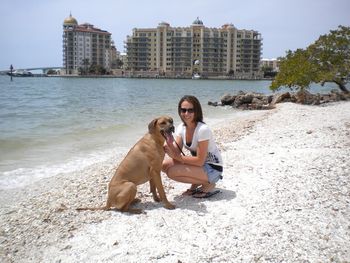 Casey and Nixe at a park in Sarasota. April 2010
