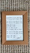 Framed song lyrics: Dead In The Water