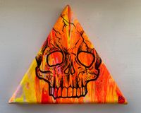 Psychedelic Skull Painting