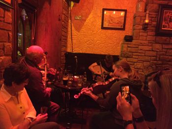 Jamming with locals at a pub in Killarney, Ireland.
