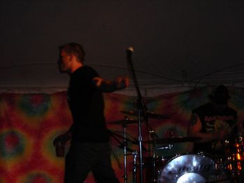 Andy commands the stage.
