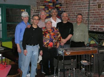 Gathered for the Red Herring Reunion performance, April 2008.
