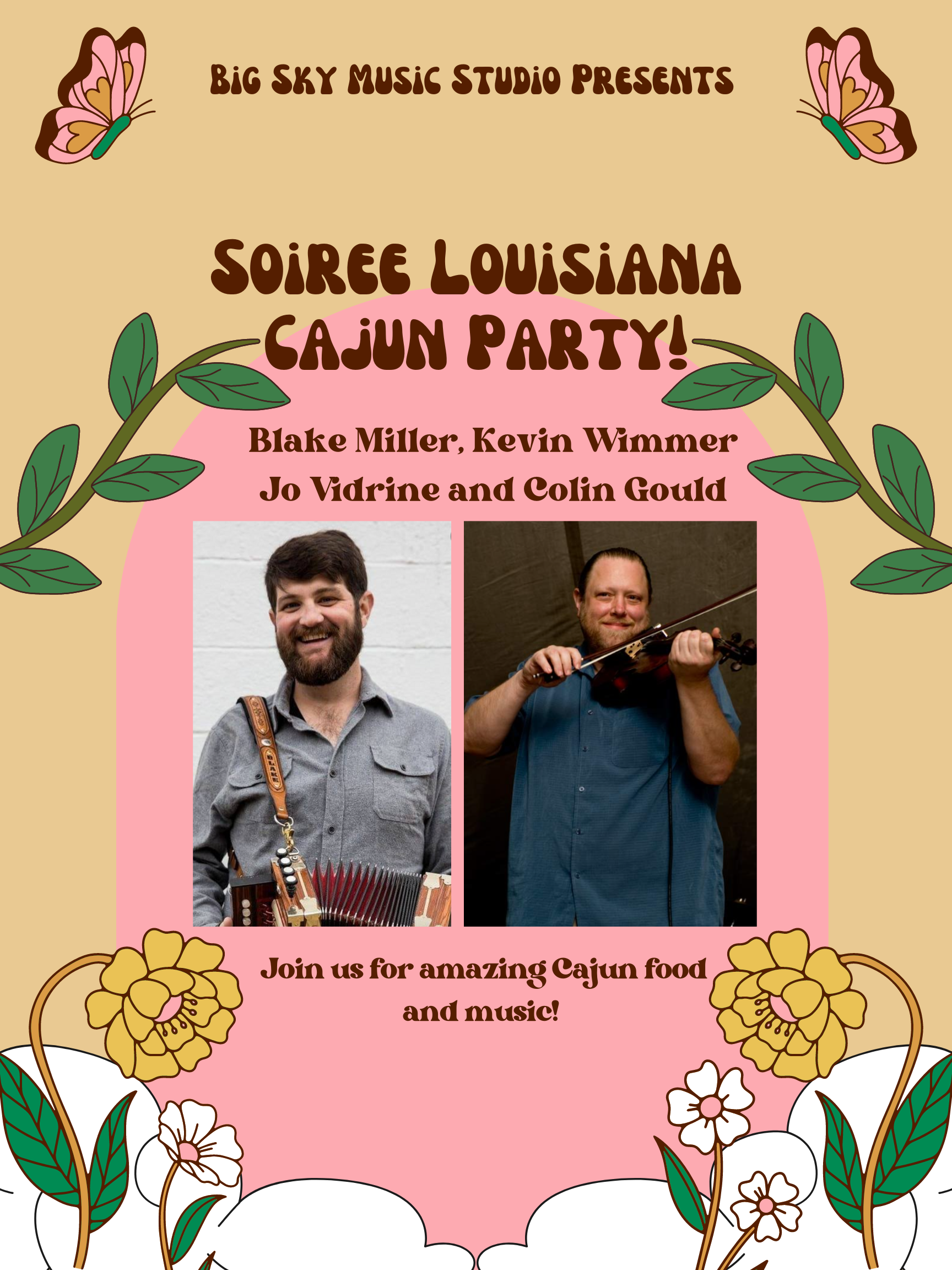 Soiree Louisiana Cajun Party! Sweet Land Farm May 25, 2023, 700PM