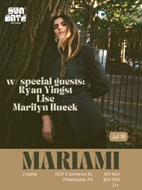 Opening for Mariami