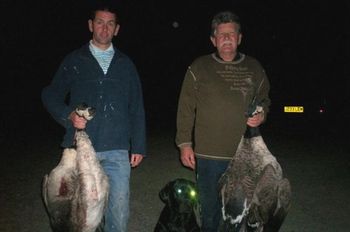 Chris, Stephen & Marker with a couple of geese...
