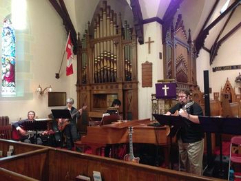 Workshop & worship with All Saints Church worship band. Collingwood, ON.

