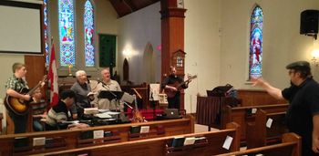 Worship leading workshop, teaching the art of song arrangement. St. Paul's Church, Hampton.
