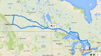 Our tour route. Here we go!
