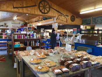 Buying oatcakes from The Farmer's Daughter, Cape Breton.
