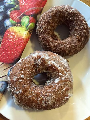 Homemade donuts! Perfect post-hike treat...
