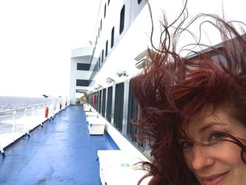 Windy day on the Newfoundland ferry!
