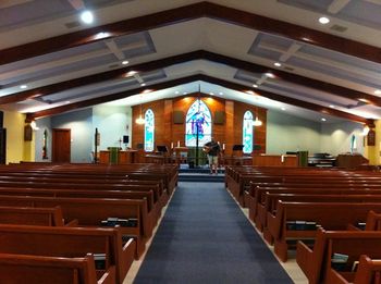 Sound check at the wonderful Parish of the Good Shepherd in Mount Pearl, NL.
