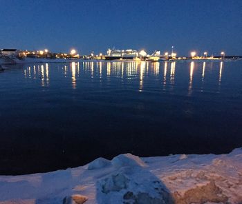 The Newfoundland ferry at night...
