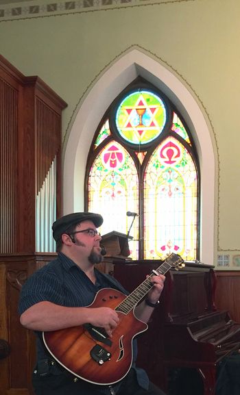 Sound check at beautiful St. John's Anglican Church, Port Whitby
