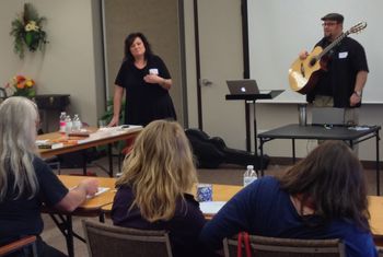 Songwriting Workshop. Guest teaching with multi-Covenant Award winner, Ali Matthews. Stratford, ON
