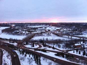 Sunrise in Edmonton - we had long days!
