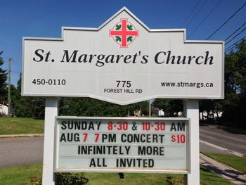 Our first visit to Fredericton, singing for the lovely people of St. Margaret's Church!
