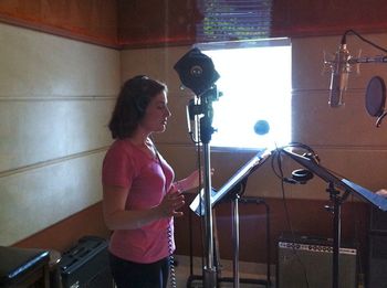 Allison adding harmonies to "There is a Voice"

