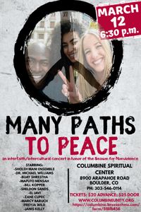 Many Paths To Peace: An Interfaith/Intercultural Concert