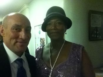 On the set of HBO's "Bessie w/Queen Latifah. (in Masonic Temple on Peachtree in Atlanta, 7/18/2014)
