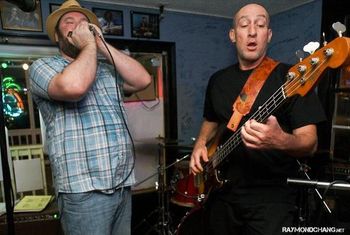 Jon Liebman and Scott at Darwin's, Marietta Ga. 8/4/12. photo-Raymond Chang.
