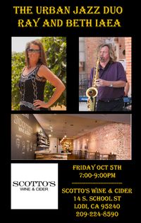 Ray Iaea Jazz Duo at Scotto's Wine and Cider in Lodi