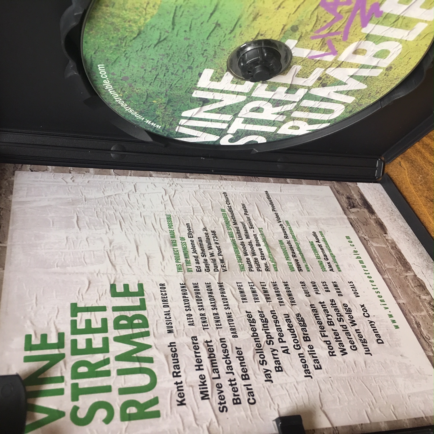 Vine Street Rumble LIVE in concert DVD Kansas City's VINE STREET